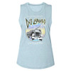 Image for Def Leppard Pastel Night Ladies Muscle Tank Top