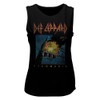 Image for Def Leppard Faded Pyromania Ladies Muscle Tank Top
