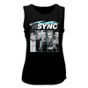 Image for NSYNC Blue Flame Ladies Muscle Tank Top