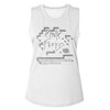 Image for Pink Floyd Light Bricks Ladies Muscle Tank Top