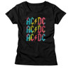 Image for AC/DC Girls T-Shirt - Rainbow Repeat
