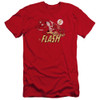 Image for Flash Premium Canvas Premium Shirt - Crimson Comet on Red