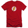 Image for Flash Premium Canvas Premium Shirt - Flash Logo Distressed on Red