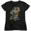 Image for Wonder Woman Womans T-Shirt - Spinning on Black