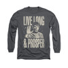Image for Star Trek Long Sleeve Shirt - Monotone Live Long & Prosper