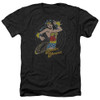 Image for Wonder Woman Heather T-Shirt - Spinning on Black