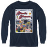 Image for Wonder Woman Youth Long Sleeve T-Shirt - WW for President on Navy