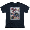 Image for Wonder Woman Youth T-Shirt - WW for President on Navy