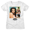 Image for Ferris Bueller's Day Off Girls (Juniors) T-Shirt - Sloane Collage