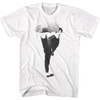 Bruce Lee T-Shirt - Kick! on White