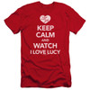 I Love Lucy Premium Canvas Premium Shirt - Keep Calm and Watch