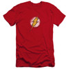 Justice League of America Premium Canvas Premium Shirt - Destroyed Flash Logo