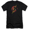 Justice League of America Premium Canvas Premium Shirt - Flash Symbol Knockout