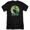 Justice League of America Premium Canvas Premium Shirt - Green Static