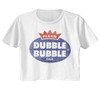 Tootsie Roll Dubble Bubble Gum Ladies Short Sleeve Crop Top