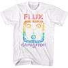 Back to the Future T-Shirt - Rainbow Flux on White