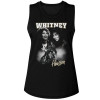 Whitney Houston Motorcycle Collage Ladies Muscle Tank Top