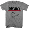 NASA T Shirt - Worm Logo Shuttle
