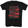 Back to the Future T-Shirt - Blueprints on Black