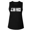 John Wick Silhouette Ladies Muscle Tank Top