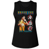 Bruce Lee Comic Cover Style Ladies Muscle Tank Top