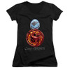 Game of Thrones Girls V Neck T-Shirt - Combined Targaryn and Stark
