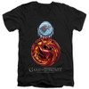 Game of Thrones T-Shirt - V Neck - Combined Targaryn and Stark