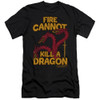 Game of Thrones Premium Canvas Premium Shirt - Dragons with Fire