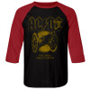 AC/DC 3/4 sleeve raglan - Monochrome For Those About To Rock
