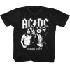 AC/DC Black White Highway Photo Youth T-Shirt