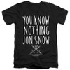 Game of Thrones T-Shirt - V Neck - You Know Nothing Jon Snow