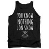 Game of Thrones Tank Top - You Know Nothing Jon Snow