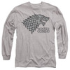 Game of Thrones Long Sleeve T-Shirt - Stark Winter is Coming on Grey