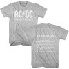 AC/DC T-Shirt - Grey Back in Black Album