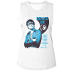 Bruce Lee White Ready Ladies Muscle Tank Top