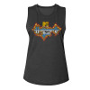 MTV Headbangers Fire Logo Ladies Muscle Tank Top