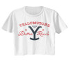 Yellowstone Dutton Ranch Founded 1886 Ladies Short Sleeve Crop Top