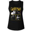 Candyman Three Photo and Logo Ladies Muscle Tank Top