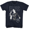 Sun Records T-Shirt - Elvis On The Mic