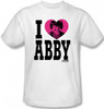 Image Closeup for NCIS I Heart Abby T-Shirt