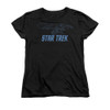 Image for Star Trek Womans T-Shirt - Enterprise Outline