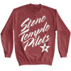 Stone Temple Pilots Long Sleeve Sweatshirt - Logo on Red