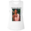 Whitney Houston Photo and Logo Ladies Muscle Tank Top