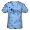 Star Trek Sublimated T-Shirt - Enterprise Blue Print - ON SALE