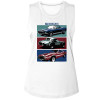 Shelby Cobra Three Cars Ladies Muscle Tank Top