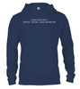 Navy image for One Does Not Simply Walk Fantasy Hoodie
