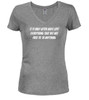 Heather grey image for Freedom Juniors V-Neck T-Shirt