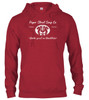 Cardinal red image for Works great on bloodstains Hoodie