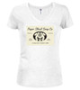 White image for Business Card Juniors V-Neck T-Shirt