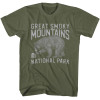 National Parks Conservation Association T Shirt - Smoky Mountains National Park 1940 on Green